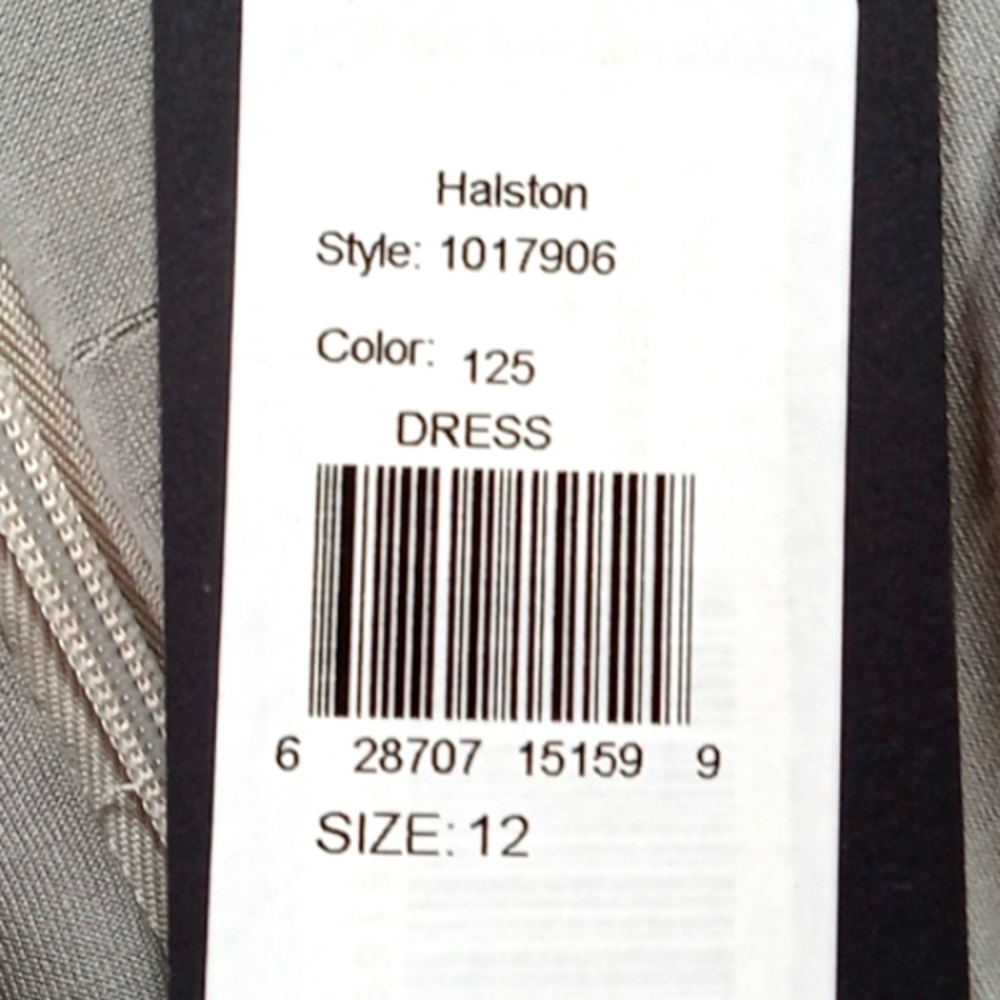 HALSTON Dress 12 Women Silver Sequence Metallic Cocktail Party Holiday NEW yy - Picture 10 of 12